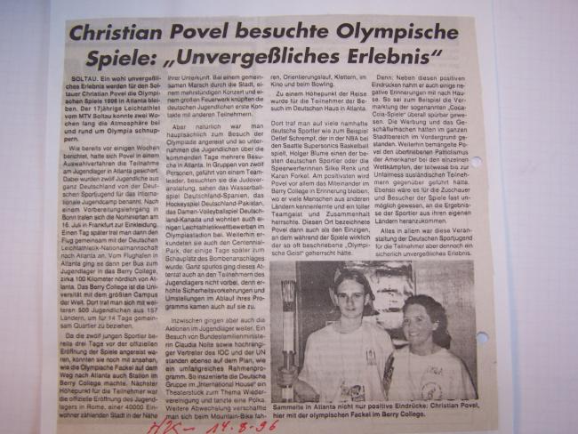 Leichtathletik im Jahr 1996